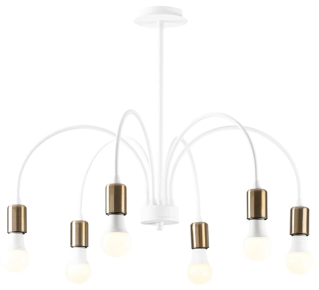 Candeeiro de Teto Sorek – Branco – 68 x 68 cm