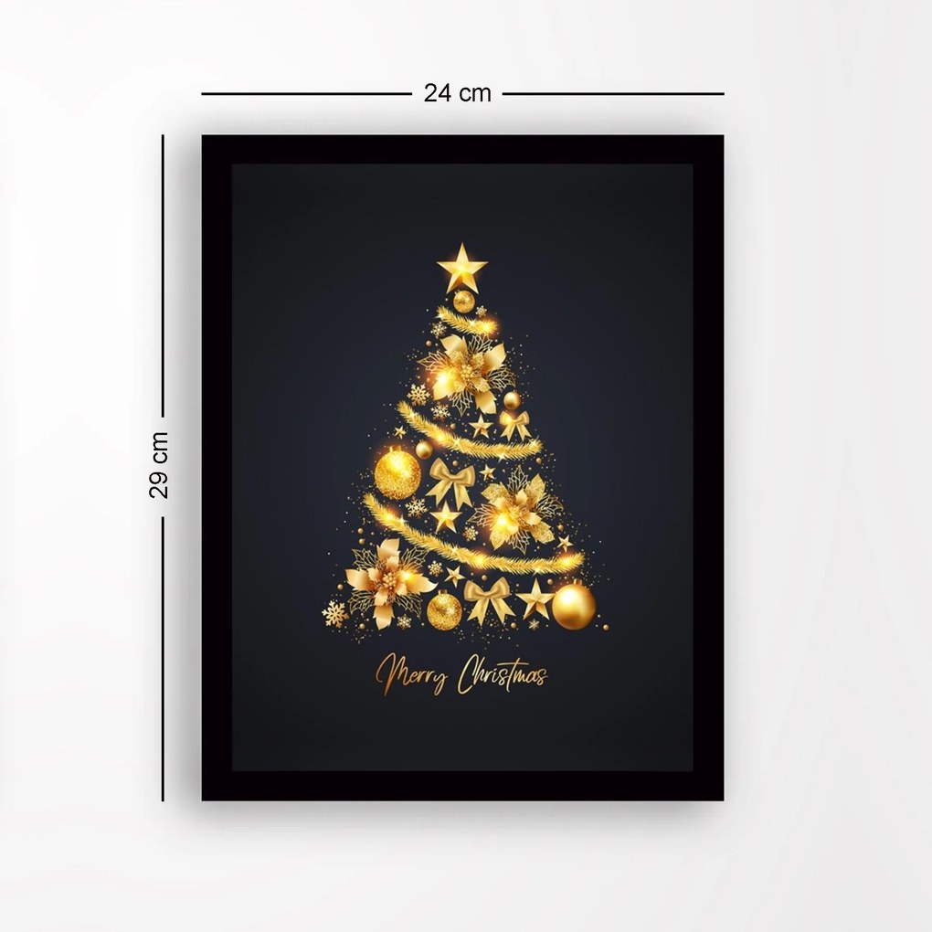 Quadro Decorativo em MDF com Moldura SC127345 – Multicolor – 24 x 29 c