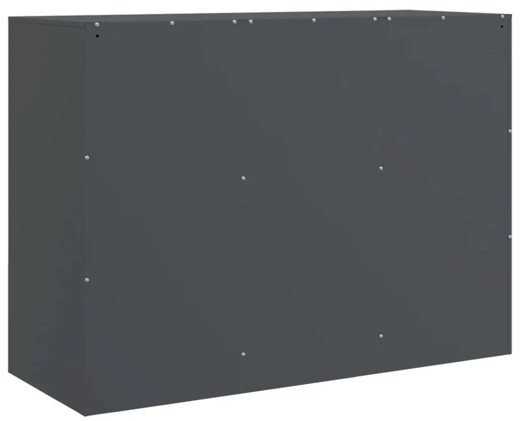 Aparador 99x39x73 cm aço antracite