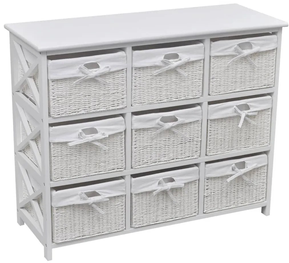 vidaXL Armário de arrumação branco