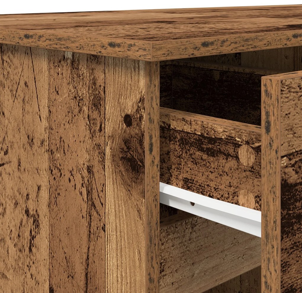 mesa vidaXL madeira antiga 140x49x76 cm madeira engenheirada