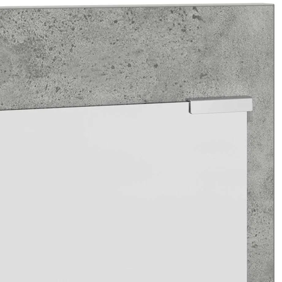 Cabideiro de Parede Cinza concreto 70 x 10 x 90 cm