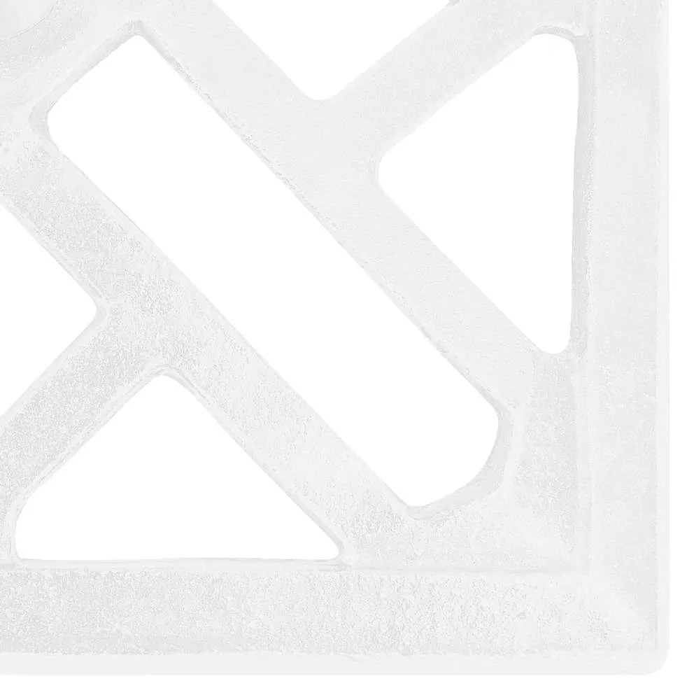 Base para guarda-sol ferro fundido 44x44x31 cm branco