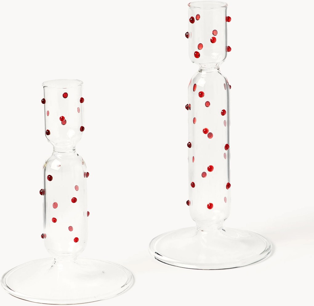 Castiçais de Natal Perli, conjunto de 2