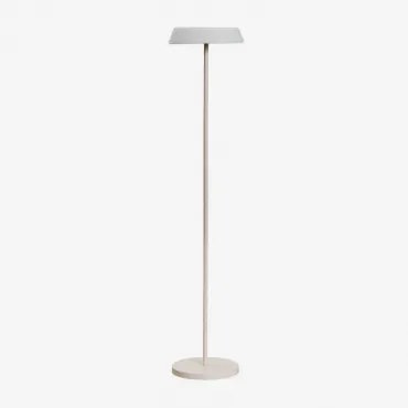 Luminária De Chão Solar Led Sem Fio Para Exterior Ulenia Tapioca Bege - Sklum