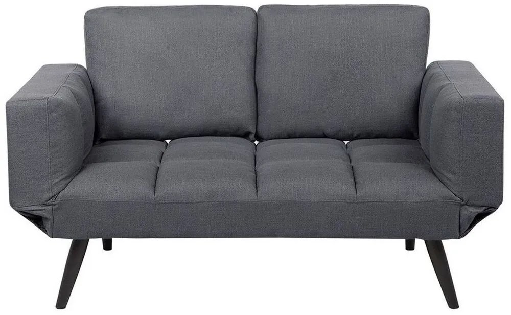 Sofá-cama em tecido cinzento escuro BREKKE Beliani