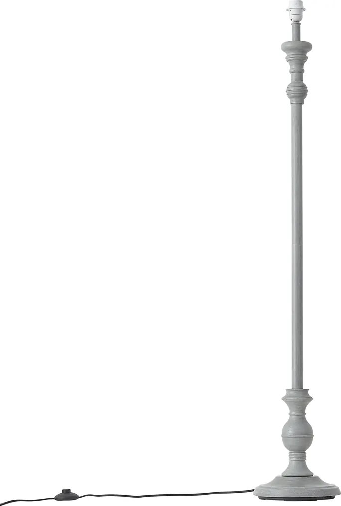 Candeeiro de pé clássico cinzento sem abajur - Classico