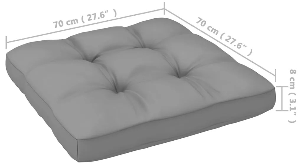 13 pcs conjunto lounge de jardim c/ almofadões pinho maciço