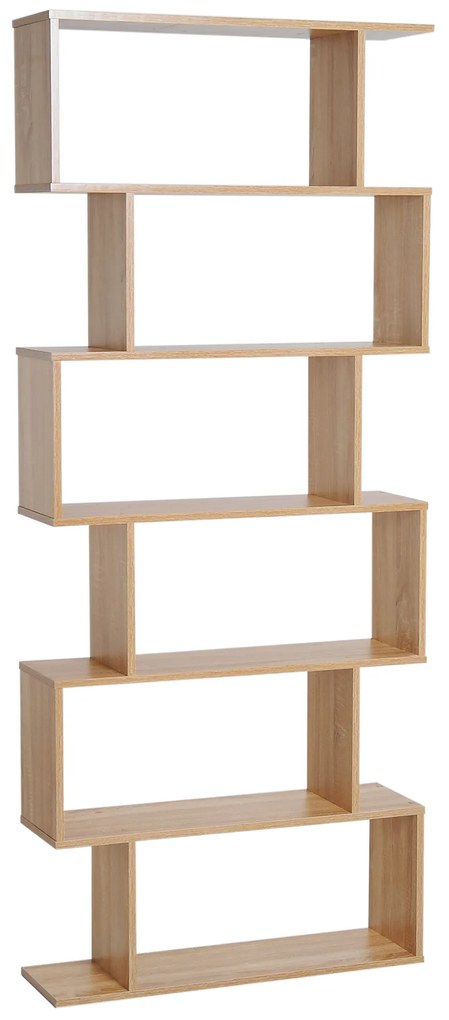 HOMCOM Estante para Livros Moderna Estante com 6 Prateleiras para Sala de Jantar Sala de Estar Estúdio 80x23x192 cm Madeira | Aosom Portugal