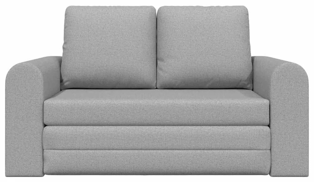 Sofá-Cama de Chão 2-em-1 Cinzento Nublado 148x71x83 cm Tecido