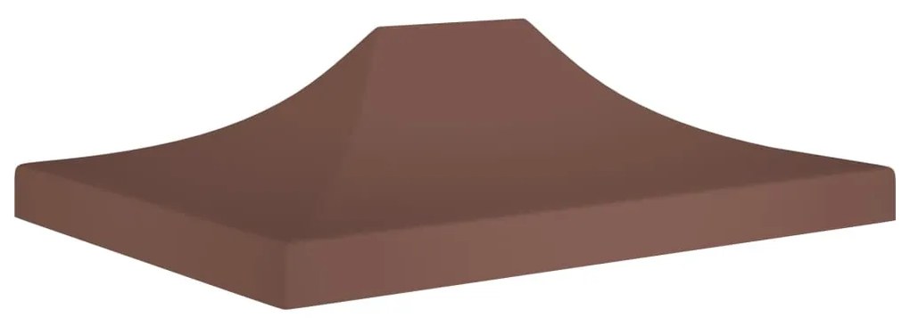 vidaXL Teto para tenda de festas 4,5x3 m 270 g/m² castanho