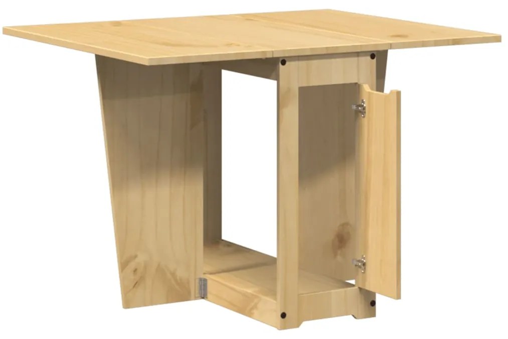 Mesa de jantar dobrável Corona pinho maciço castanho-mel