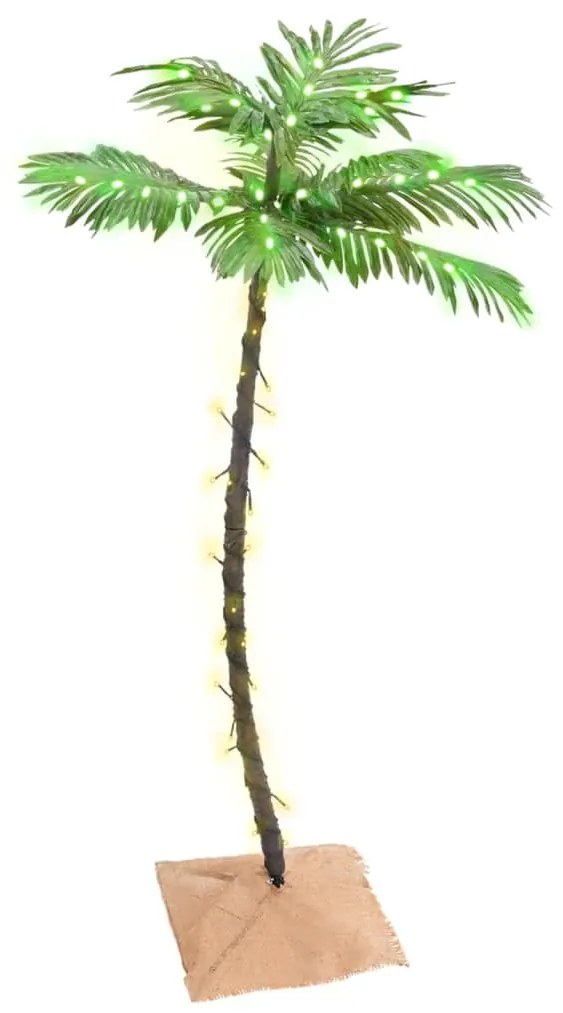 345136 vidaXL Palmeira c/ 72 luzes LED 120 cm branco quente