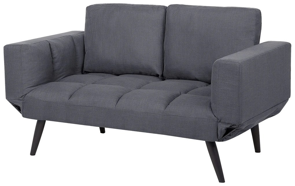 Sofá-cama em tecido cinzento escuro BREKKE Beliani