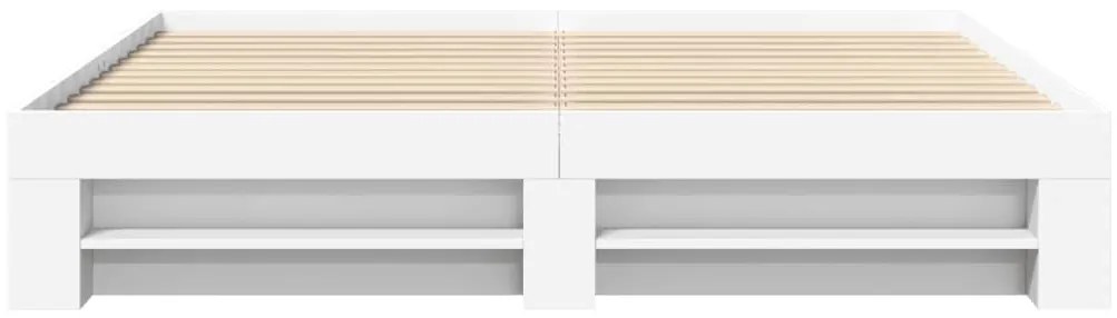 Estrutura de cama 200x200 cm derivados de madeira branco