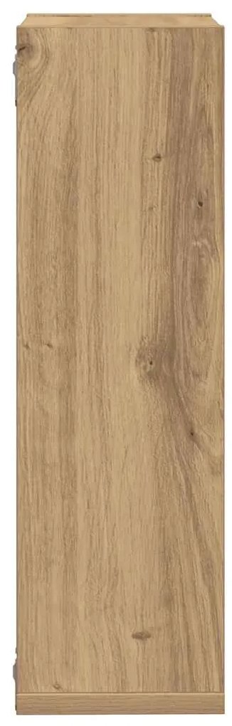 Prateleiras cubo 2 pcs derivados de madeira carvalho artisiano