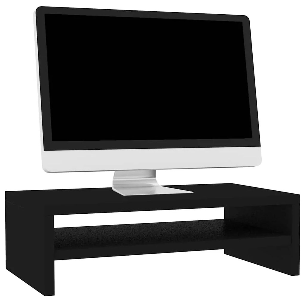 Suporte para monitor 42x24x13 cm derivados de madeira preto