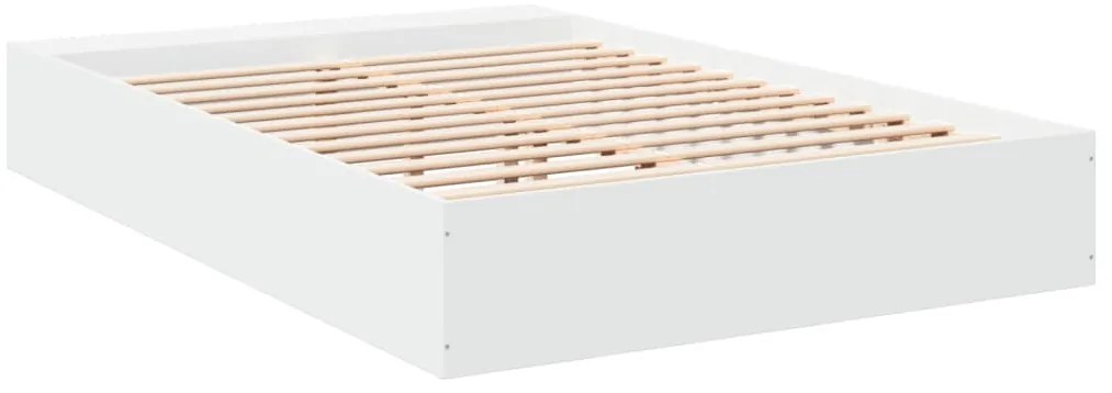 Estrutura de cama 160x200 cm derivados de madeira branco