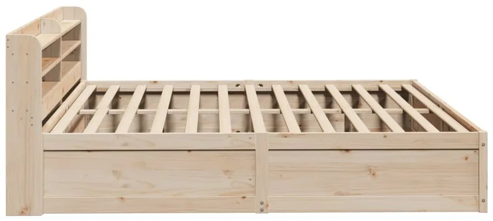 Estrutura de cama com cabeceira 180x200 cm pinho maciço