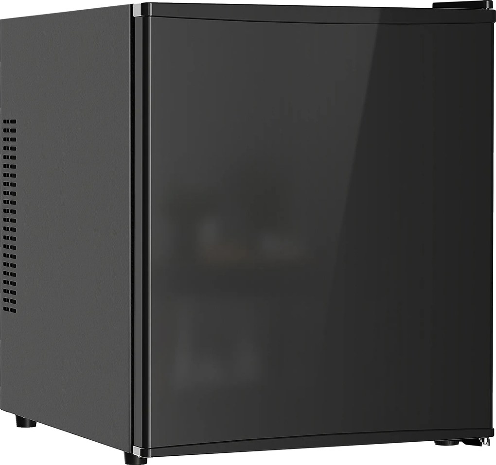 HOMCOM Mini-frigorífico 44 L/46 latas Frigorífico pequeno com termóstato ajustável 43 x 51 x 51,3 cm, Preto | Aosom Portugal