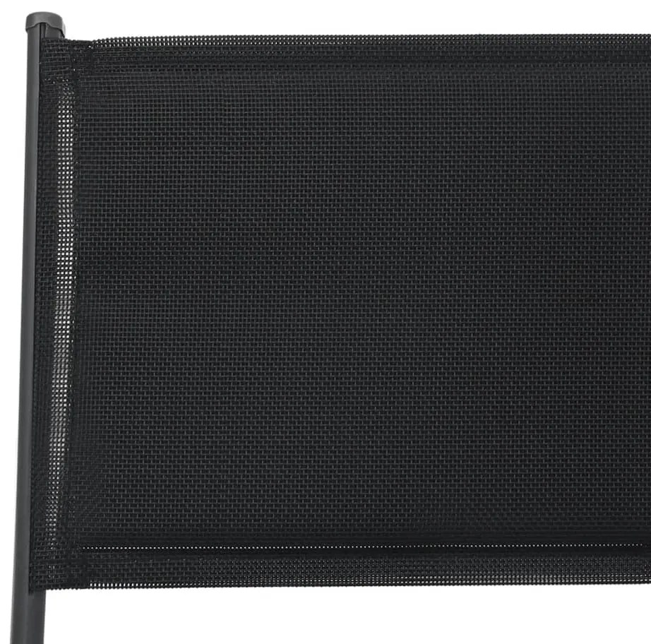 Cadeiras de exterior dobráveis 2 pcs aço e textilene