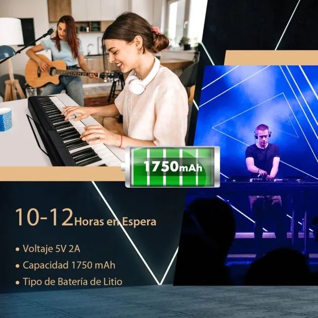 Teclado eletrónico de 88 teclas Piano digital portátil com bolsa de arrumação Pedal Carregador USB Carregador USB doméstico para crianças e adultos