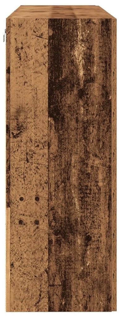 Armários de Parede 2 pcs Madeira Antiga 69.5x34x90 cm Madeira Projetad