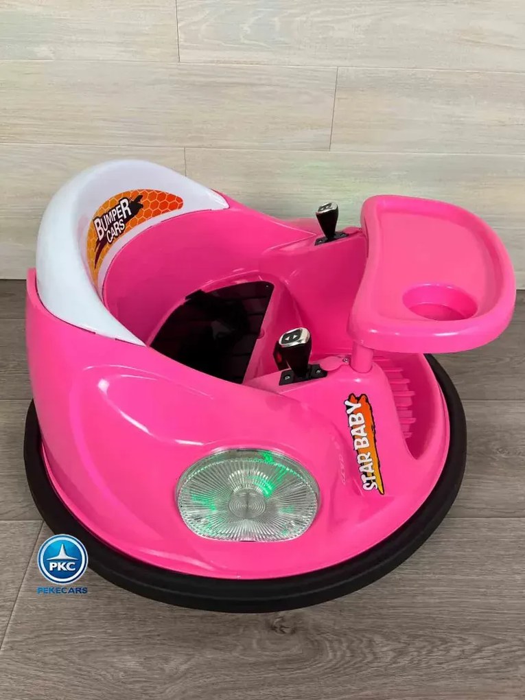 Carrinho de Choques elétrico para crianças Autogiro 12V Eléctrico Rosa