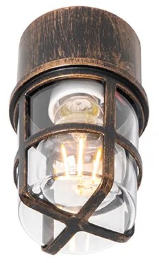 Candeeiro de teto e parede ouro antigo IP54 - Kiki Moderno
