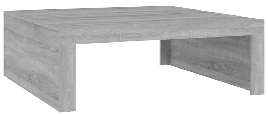 Mesa de centro 100x100x35 cm derivados de madeira cinza sonoma
