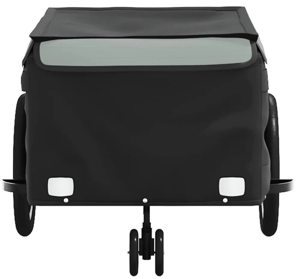 Reboque para bicicleta 45 kg ferro preto e cinza