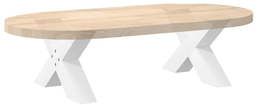 Pés para mesa de centro em formato de X, 2 peças, branco, 60x (30-31)