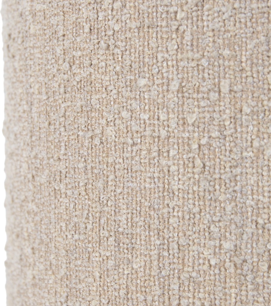 Abajur de Tecido Bege com Tecido Bouclé 40/40 cm