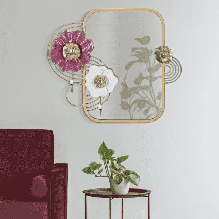 ESPELHO DE PAREDE LOVIS 75X9,5X64,1 CM MULTICOLORIDO