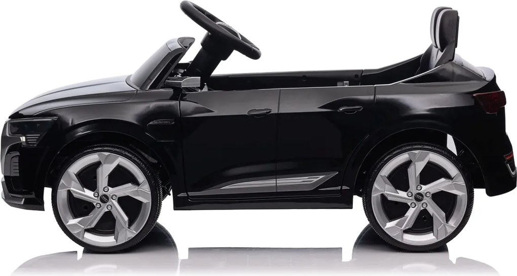 Carro elétrico para Crianças 12V 4x4 Audi SQ8, Rodas de espuma EVA, comando, assento Couro ecológico Preto