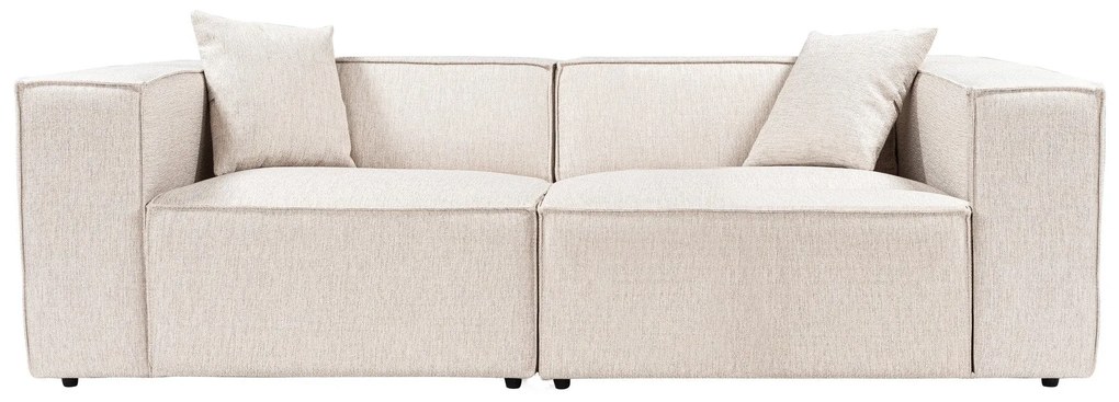 Sofá de 2 Lugares Lora – Castanho Claro – 220x108x65 cm