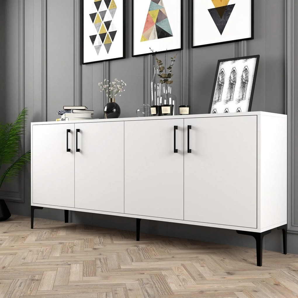 Console Kiev – Branco – 180x78x35 cm