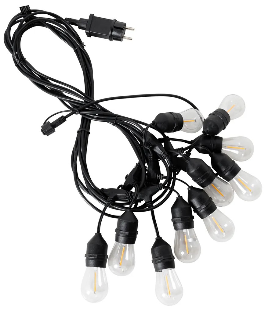 Luzes de corda LED 10 metros 10 luzes brilhantes IP44 - Chill