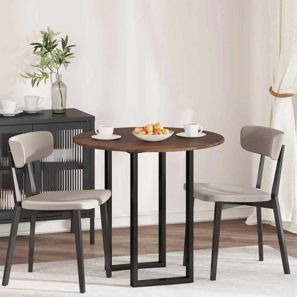 vidaXL Tampo de Mesa Carvalho castanho 80 x 80 x 1,5 cm