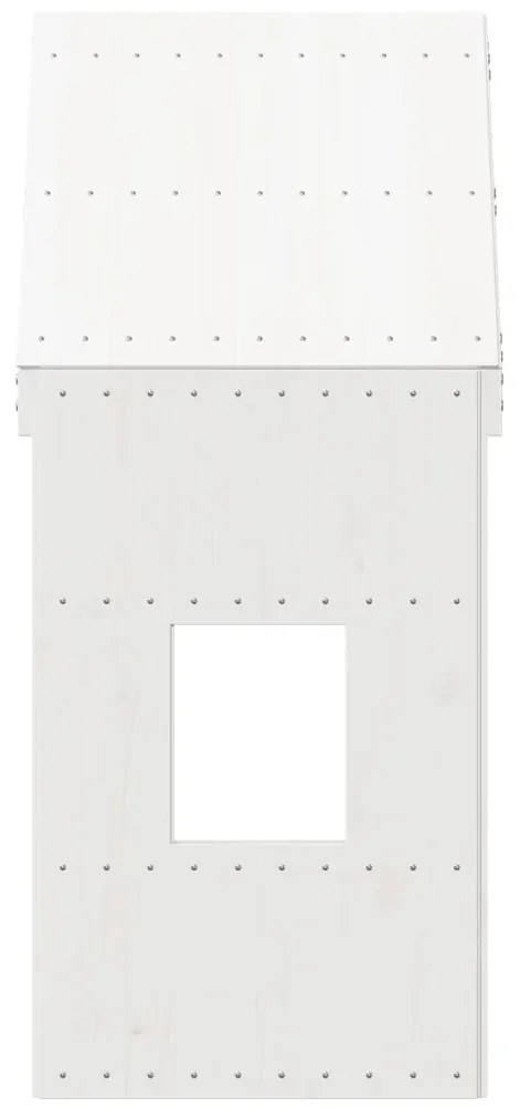 Telhado de cama infantil 60x89x134,5 cm pinho maciço branco