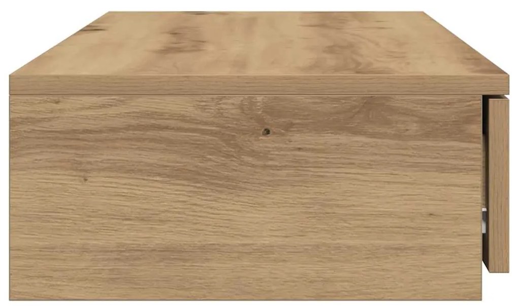 gavetas vidaXL Artisan Carvalho 80x36,5x16,5 cm em Madeira de Engenhar