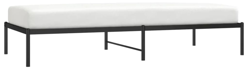 Estrutura de cama 90x200 cm metal preto