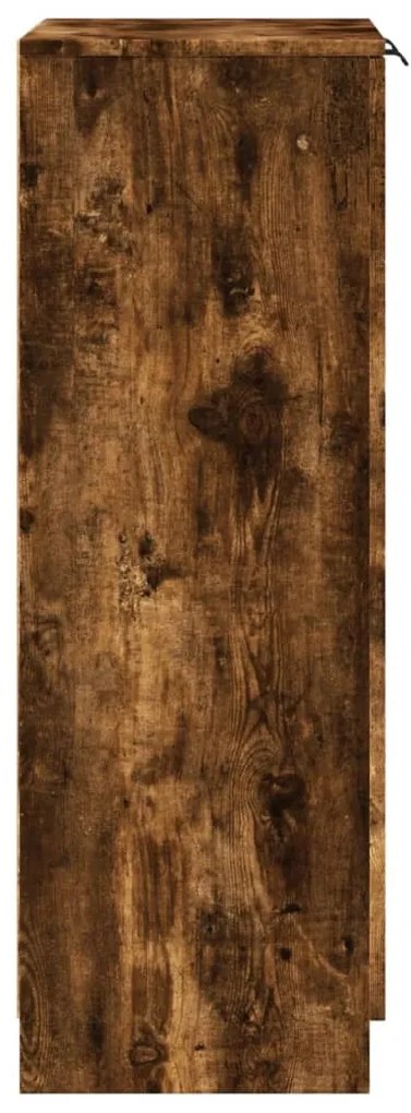 Sapateira 59x35x100 cm derivados de madeira carvalho fumado