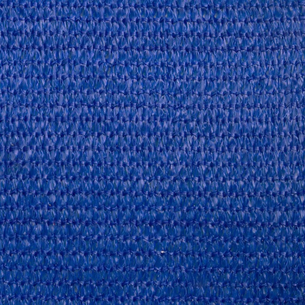 Para-sol estilo vela triangular 160 g/m² 5x7x7 m PEAD azul