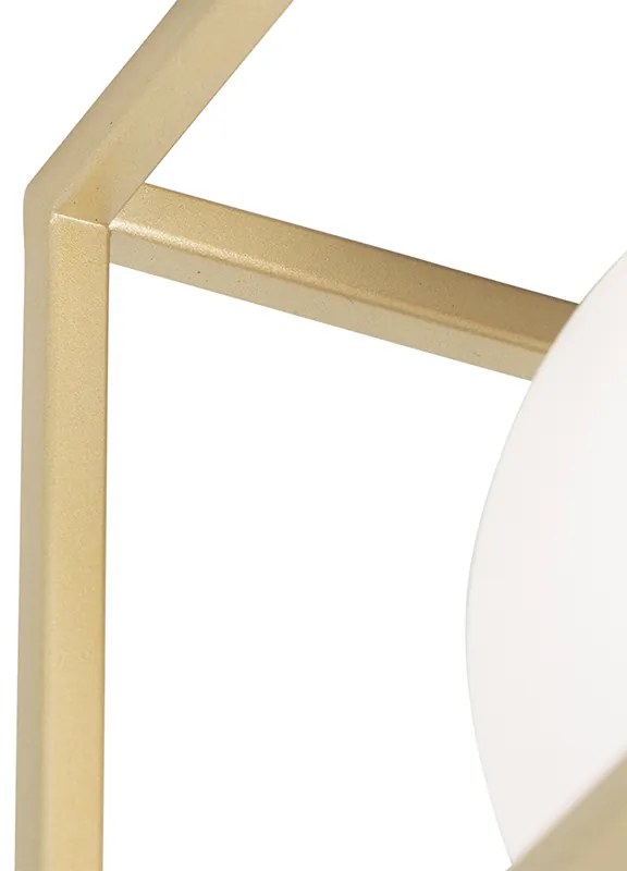 Candeeiro de mesa design dourado branco - ANIEK Design