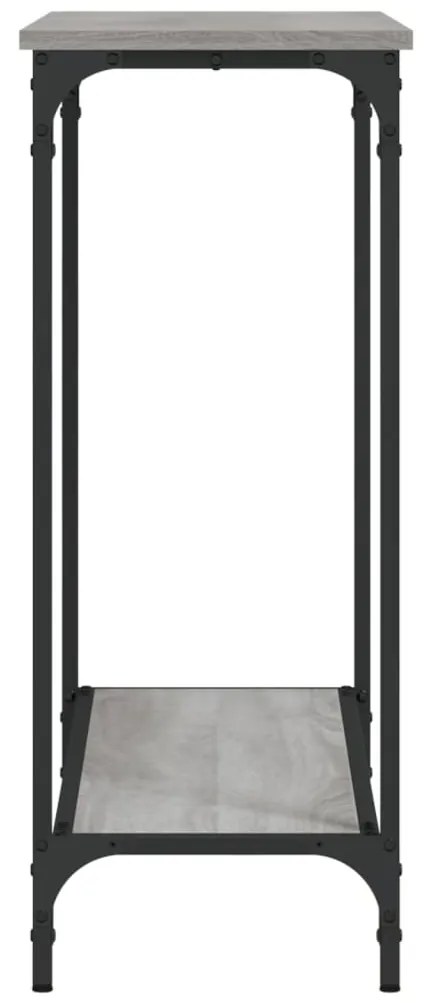 Mesa consola 101x30,5x75cm derivados de madeira cinzento sonoma