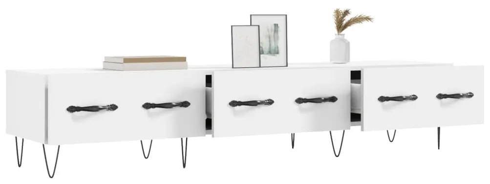 Móvel de TV 150x36x30 cm derivados de madeira branco