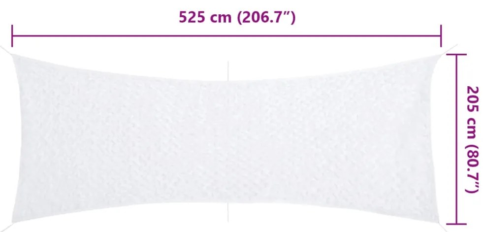 Rede de camuflagem com saco de arrumação 525x205 cm branco