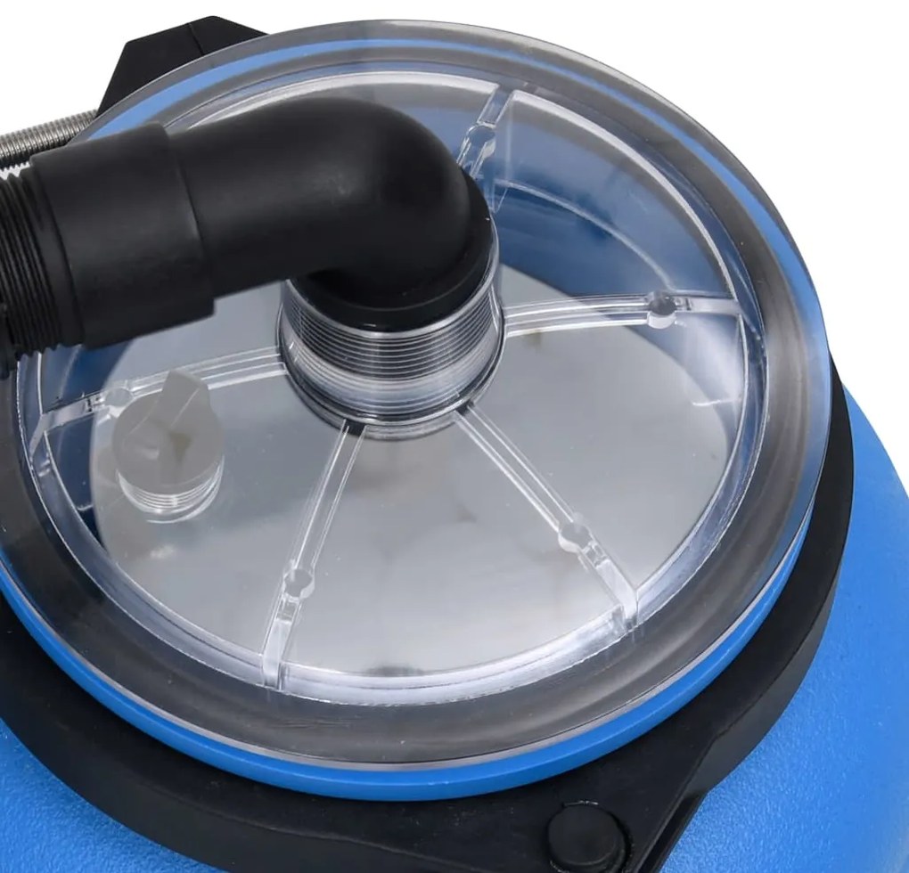 Bomba de filtro para piscina 4 m³/h preto e azul