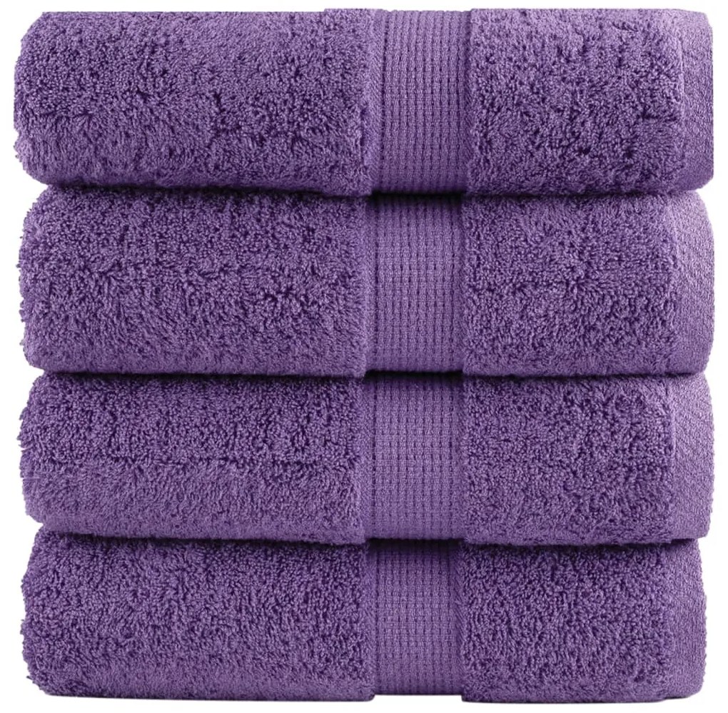 Toalhas de mãos premium SOLUND 4 pcs 30x30 cm 600 g/m2 roxo